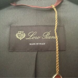 Loro Piana Coffee and Azure Check Jacket